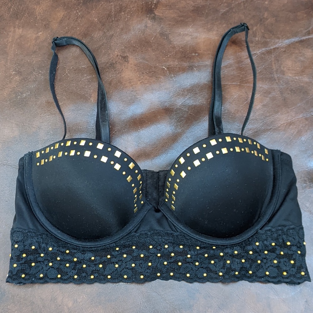 Victoria's Secret Studded Adjustable Crop Top Bra